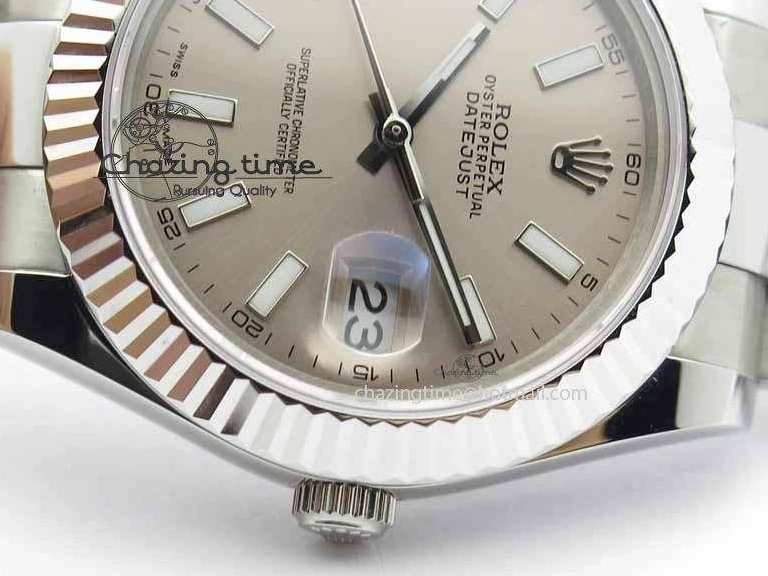 MiroTime 1221 DateJust II 41mm SS BP Maker Best Edition Gray Dial On SS Bracelet SA Trendsetting 3736